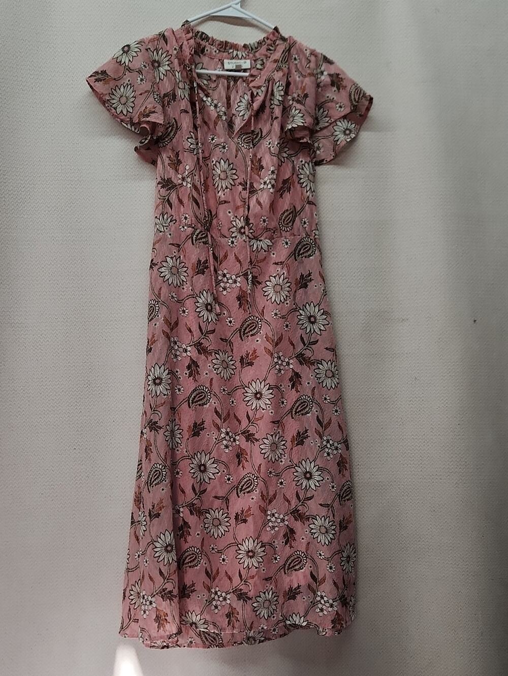 Studio B by Bobeau Pink Floral Sleep Dress